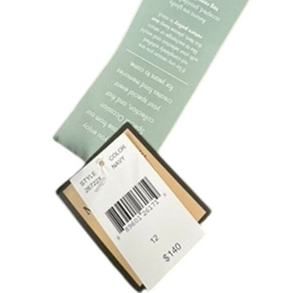 NWT! "MAYA BROOKE" Navy Sequin Sheer Overlay Layered Formal Dress SZ 12 Wedding - Picture 12 of 15